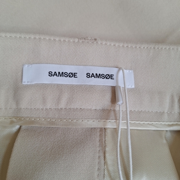 NWT Samsoe Samsoe Erika Skirt Midi Cream Button Down Closure Womens Size M - Picture 2 of 11